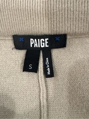 PAIGE Neutral Beige Sweater Shorts- Small
